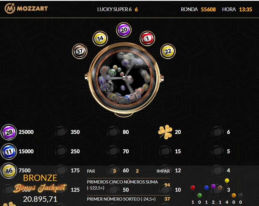 Lucky Súper 6 está disponible en Mozzart casinos nuevos online mozzart